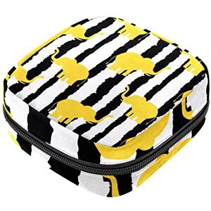 Generic Sanitary Napkin Storage Bag, Feminine Product Pouches Portable Period Kit Bag for Girls Women Ladies Elephant Stripe Generic Sanitary Napkin Storage Bag, Feminine Product Pouches Portable Period Kit Bag for Girls Women Ladies Elephant Stripe