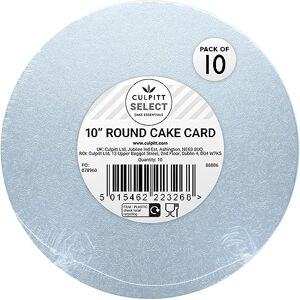 Culpitt Select 10" 3mm Round Cake Boards, 3mm Double Thick Cards For Celebration Desserts, Birthday Treats, Cupcakes, and More! 10 Inch, Pack Of 10 Culpitt Select 10" 3mm Round Cake Boards, 3mm Double Thick Cards For Celebration Desserts, Birthday Treats, Cupcakes, and More! 10 Inch, Pack Of 10