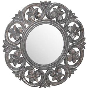 Hill Interiors Hill 1975 Brinley Antique Metallic Circular Mirror, WOOD, Mixed, 2.5 x 60 x 60cm Hill Interiors Hill 1975 Brinley Antique Metallic Circular Mirror, WOOD, Mixed, 2.5 x 60 x 60cm