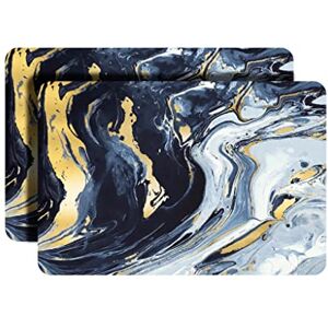 Dainty Home Marble Pattern Rectangle Cork Placemats Heat Resistant Non-Slip Easy Clean 12x18 Inch Set of 2 Perfect for Stylish Modern Homes Dainty Home Marble Pattern Rectangle Cork Placemats Heat Resistant Non-Slip Easy Clean 12x18 Inch Set of 2 Perfect for Stylish Modern Homes