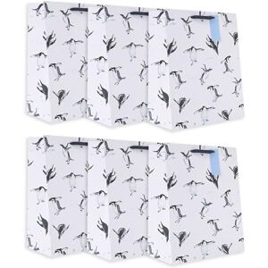 UK Greetings Multipack of 6 Large Gift Bags for Him/Her/Friend For Christmas Gifts Penguin Design 26.7 x 33 x 13.7 cm UK Greetings Multipack of 6 Large Gift Bags for Him/Her/Friend For Christmas Gifts Penguin Design 26.7 x 33 x 13.7 cm