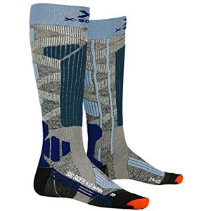 X-Bionic X-Socks Ski Rider Socks G230 Stone Grey Melange/Mineral Blue 36 X-Bionic X-Socks Ski Rider Socks G230 Stone Grey Melange/Mineral Blue 36
