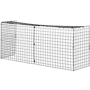 HOMCOM Extendable Fire Guard Screen, Freestanding Fire Screen Spark Guard, Folding Fireplace Cover, Wire Mesh, 81.5-160cm, Black HOMCOM Extendable Fire Guard Screen, Freestanding Fire Screen Spark Guard, Folding Fireplace Cover, Wire Mesh, 81.5-160cm, Black