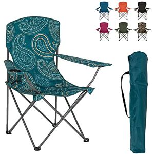 Highlander Camping Chair Compact & Lightweight Folding Chair, 2.2kg, Portable Chair for Outdoors, Durable Steel Frame Arm Chair with Cup Holder Highlander Camping Chair Compact & Lightweight Folding Chair, 2.2kg, Portable Chair for Outdoors, Durable Steel Frame Arm Chair with Cup Holder