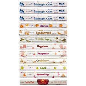 STAMFORD INC. Stamford London 37333 Midnight Calm Variety Set Incense Sticks 12 Packs x 20 Sticks STAMFORD INC. Stamford London 37333 Midnight Calm Variety Set Incense Sticks 12 Packs x 20 Sticks