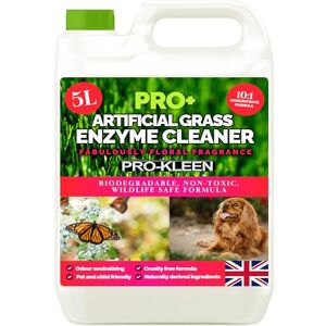 Pro-Kleen ProBio Artificial Grass Cleaner Probiotic Based Deodoriser Odour Eliminator 5L Non-Toxic Cruelty-free Pet Friendly. Fresh Cut Grass fragrance. Naturally derived Probiotic Cleaning (Floral) Pro-Kleen ProBio Artificial Grass Cleaner Probiotic Based Deodoriser Odour Eliminator 5L Non-Toxic Cruelty-free Pet Friendly. Fresh Cut Grass fragrance. Naturally derived Probiotic Cleaning (Floral)