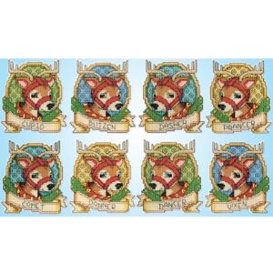 Designworks Ink Design Works Cross Stitch Kit Christmas Tree Ornaments Reindeers Designworks Ink Design Works Cross Stitch Kit Christmas Tree Ornaments Reindeers