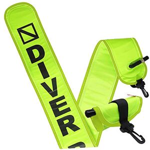 Scuba Choice 4ft Neon Yellow Scuba Diving Surface Marker Buoy Signal Tube, Durable 210D Nylon TPU, Compact BCD Pocket Fit, Easy Oral Inflate, Diver Below Safety Signal with Clip Scuba Choice 4ft Neon Yellow Scuba Diving Surface Marker Buoy Signal Tube, Durable 210D Nylon TPU, Compact BCD Pocket Fit, Easy Oral Inflate, Diver Below Safety Signal with Clip