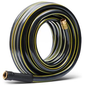Solution4Patio Expert in Garden Creation Solution4Patio Homes Garden Hose No Kink 3/4 in. x 25 ft. Black Water Hose, No Leaking, Heavy Duty, High Water Pressure, Male/Female Brass Fittings 12 Year Warranty #G-H165B09, No DOP, ECO-Friendly Solution4Patio Expert in Garden Creation Solution4Patio Homes Garden Hose No Kink 3/4 in. x 25 ft. Black Water Hose, No Leaking, Heavy Duty, High Water Pressure, Male/Female Brass Fittings 12 Year Warranty #G-H165B09, No DOP, ECO-Friendly