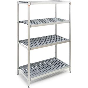Stalwart Shelving Unit 4 Tier 600kg 900x560x1680mm Aluminium DA-TS9056H Stalwart Shelving Unit 4 Tier 600kg 900x560x1680mm Aluminium DA-TS9056H