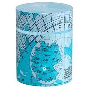 TFA Dostmann Solemio Sundial 43.4000.06, Sky Direction and Suntime Readable, Cylinder Sundial, Blue, (L) 40 x (W) 40 x (H) 53 mm TFA Dostmann Solemio Sundial 43.4000.06, Sky Direction and Suntime Readable, Cylinder Sundial, Blue, (L) 40 x (W) 40 x (H) 53 mm