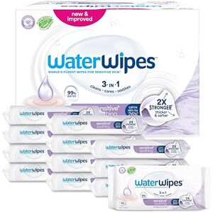 WaterWipes Sensitive+ Soothing Wipes, 720 Count (12 Packs), 3-In-1 Cleans, Cares, Soothes, 99% Water with Botanical Extract, Unscented Baby Wipes WaterWipes Sensitive+ Soothing Wipes, 720 Count (12 Packs), 3-In-1 Cleans, Cares, Soothes, 99% Water with Botanical Extract, Unscented Baby Wipes