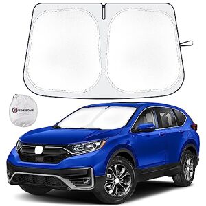 SHINEHOME Car Windshield Sun Shade Compatible with Honda CR-V 2017 2018 2019 2020 2021 2022 CRV Accessories Foldable Sunshade Custom Windshield Sun Visor SHINEHOME Car Windshield Sun Shade Compatible with Honda CR-V 2017 2018 2019 2020 2021 2022 CRV Accessories Foldable Sunshade Custom Windshield Sun Visor