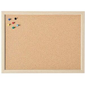 magnetoplan Holtz Cork Board with Wooden Frame 800 x 600 mm Including Accessories magnetoplan Holtz Cork Board with Wooden Frame 800 x 600 mm Including Accessories