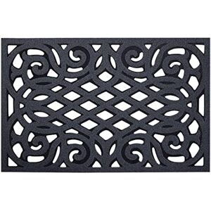 Nicoman Outdoor Doormat Decorative Stair Mats Heavy Duty Drainage Dirt Trapper Porch Rubber Skid Proof Anti Slip (Large, Grey, 90 x 60cm) Nicoman Outdoor Doormat Decorative Stair Mats Heavy Duty Drainage Dirt Trapper Porch Rubber Skid Proof Anti Slip (Large, Grey, 90 x 60cm)