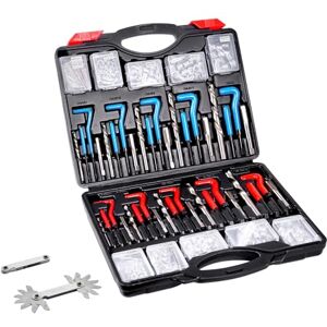VEVOR Helicoil Thread Repair Kit, 338-Piece SAE and Metric Rethreading Tool Kit, M5, M6, M8, M10, M12, 1/4", 5/16", 3/8", 7/16", 1/2", HSS Drill Bits Thread Inserts Taps Breakoff Installation Tools VEVOR Helicoil Thread Repair Kit, 338-Piece SAE and Metric Rethreading Tool Kit, M5, M6, M8, M10, M12, 1/4", 5/16", 3/8", 7/16", 1/2", HSS Drill Bits Thread Inserts Taps Breakoff Installation Tools