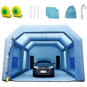 VEVOR Inflatable Booth for Cars Trucks Large Spray Tent with High Powerful 950W+1100W Two Blowers, 33x20x13ft Painting Shelter with Air Filter System, Blue VEVOR Inflatable Booth for Cars Trucks Large Spray Tent with High Powerful 950W+1100W Two Blowers, 33x20x13ft Painting Shelter with Air Filter System, Blue