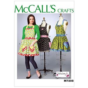 McCall's Patterns 7208 Aprons and Petticoat,Sizes XS(4-6)-S(8-10)-M(12-14)-L(16-18)-XL(20-22), Cotton, Green, Miss (XSM-SML-MED-LRG-XLG) McCall's Patterns 7208 Aprons and Petticoat,Sizes XS(4-6)-S(8-10)-M(12-14)-L(16-18)-XL(20-22), Cotton, Green, Miss (XSM-SML-MED-LRG-XLG)