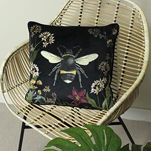 Evans Lichfield Midnight Garden Bee Velvet Piped Feather Rich Filled Cushion Evans Lichfield Midnight Garden Bee Velvet Piped Feather Rich Filled Cushion