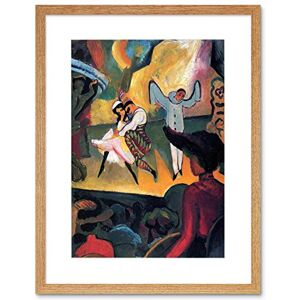 Wee Blue Coo Macke Russian Ballet Old Master Framed Wall Art Print Wee Blue Coo Macke Russian Ballet Old Master Framed Wall Art Print