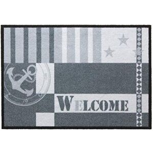 andiamo Metropolitan 700686 Doormat 50 x 70 cm with 'Welcome' Design Polyamide (Can be Hand-Washed/Washed at 30 °C) Black andiamo Metropolitan 700686 Doormat 50 x 70 cm with 'Welcome' Design Polyamide (Can be Hand-Washed/Washed at 30 °C) Black