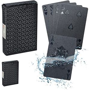 Relaxdays Poker Card Set, Black, 9 x 6 x 2 cm Relaxdays Poker Card Set, Black, 9 x 6 x 2 cm