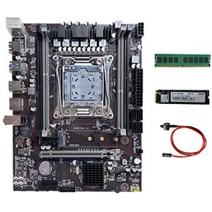 Waiecnksa X99 Motherboard LGA2011-3 Computer Motherboard Support DDR4 RAM with M.2 SSD 128G+DDR4 4G 2666Mhz RAM+Switch Cable Waiecnksa X99 Motherboard LGA2011-3 Computer Motherboard Support DDR4 RAM with M.2 SSD 128G+DDR4 4G 2666Mhz RAM+Switch Cable