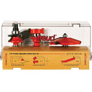 Freud 97-150: 3 Piece Premier Adjustable Cabinet Bit Set Freud 97-150: 3 Piece Premier Adjustable Cabinet Bit Set