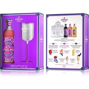 Hotel Starlino Rosé Torino Aperitivo Gift Set with Glass, 75 cl (1 bottle) Hotel Starlino Rosé Torino Aperitivo Gift Set with Glass, 75 cl (1 bottle)