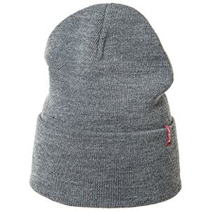 Levi's Men's Beanie Grey Gray One size Levi's Men's Beanie Grey Gray One size
