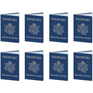 Beistle 54794 passports, Paper, Blue/Gold/White Beistle 54794 passports, Paper, Blue/Gold/White