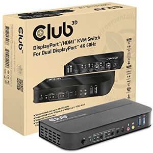 Club 3D CSV-7210 DisplayPort™/HDMI™ KVM Switch to Dual DisplayPort™ 4K 60Hz Club 3D CSV-7210 DisplayPort™/HDMI™ KVM Switch to Dual DisplayPort™ 4K 60Hz