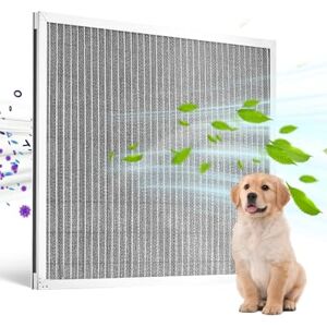 VEVOR Electrostatic Air Filter, 20x25x1 inch Washable & Reusable Aluminum AC/HVAC Furnace Filter, MERV 8 Long Lifetime, Healthier Home or Office (Actual Size: 19.75 x 24.65 x 0.82 in) VEVOR Electrostatic Air Filter, 20x25x1 inch Washable & Reusable Aluminum AC/HVAC Furnace Filter, MERV 8 Long Lifetime, Healthier Home or Office (Actual Size: 19.75 x 24.65 x 0.82 in)