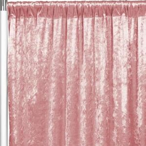 CV Linens 11398us Velvet Drape-305cm x 132cm Backdrop Curtain Panel Dusty Rose/Mauve 1 Pc, Solid CV Linens 11398us Velvet Drape-305cm x 132cm Backdrop Curtain Panel Dusty Rose/Mauve 1 Pc, Solid