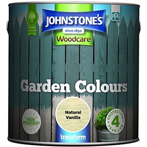 Johnstone's Johnstone’s Garden Colours Natural Vanilla Exterior Wood Paint Fade Resistant Suitable for Garden Furniture Outdoors Fence Paint Dry in 2 hours 12m2 Coverage per Litre 2.5L Johnstone's Johnstone’s Garden Colours Natural Vanilla Exterior Wood Paint Fade Resistant Suitable for Garden Furniture Outdoors Fence Paint Dry in 2 hours 12m2 Coverage per Litre 2.5L