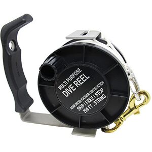 Scuba Choice Diving Stainless Steel Heavy Duty Multi-Purpose Dive Reel, 290-Feet, Black Scuba Choice Diving Stainless Steel Heavy Duty Multi-Purpose Dive Reel, 290-Feet, Black