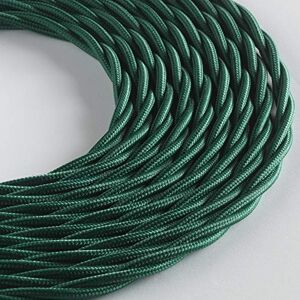 KLARTEXT LUMIÈRE Braided Fabric Cable for Lighting 3 x 0.75 mm Dark Green 5 m Warning: Ground Cable Included! Maximum Anti-Shock Safety! KLARTEXT LUMIÈRE Braided Fabric Cable for Lighting 3 x 0.75 mm Dark Green 5 m Warning: Ground Cable Included! Maximum Anti-Shock Safety!