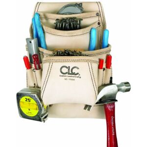Custom Leathercraft CLC 179354 Carpenter's Nail and Tool Bag Reversed Top Grain, 10 Pocket Custom Leathercraft CLC 179354 Carpenter's Nail and Tool Bag Reversed Top Grain, 10 Pocket