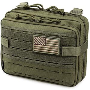 WYNEX Tactical Molle Admin Pouch of Laser Cut Design, Utility Pouches Molle Attachment Military Medical EMT Organizer with Map Pocket EDC EMT Pack IFAK Tool Holder Universal U.S.A Patch Included WYNEX Tactical Molle Admin Pouch of Laser Cut Design, Utility Pouches Molle Attachment Military Medical EMT Organizer with Map Pocket EDC EMT Pack IFAK Tool Holder Universal U.S.A Patch Included