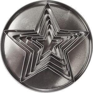 ScrapCooking 2018 Set of 6 Star Stainless Steel Cutters(12.5 x 12.5 x 2.5cm) ScrapCooking 2018 Set of 6 Star Stainless Steel Cutters(12.5 x 12.5 x 2.5cm)