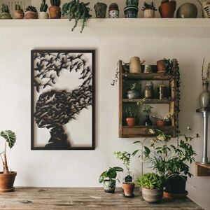 Hanah Home Stylish Black Decorative Metal Wall Accessory, 45 x 70 cm, 100% Steel, 1.5 mm Thick, Lightweight 0.8 kg, Perfect for Modern Home Decor Hanah Home Stylish Black Decorative Metal Wall Accessory, 45 x 70 cm, 100% Steel, 1.5 mm Thick, Lightweight 0.8 kg, Perfect for Modern Home Decor