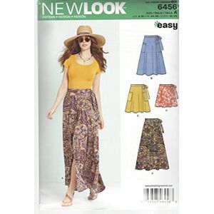 New Look Sewing Pattern 6456A Misses' Easy Wrap Skirts in Four Lengths, Paper, Multicoloured, A (6-8-10-12-14-16-18) New Look Sewing Pattern 6456A Misses' Easy Wrap Skirts in Four Lengths, Paper, Multicoloured, A (6-8-10-12-14-16-18)