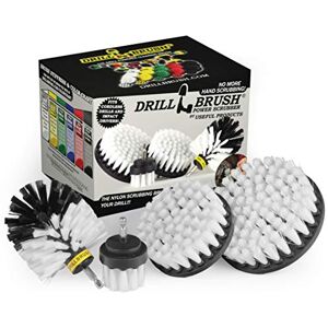 Drillbrush 4 Piece Cleaning Tool Attachment Kit For Scrubbing/Cleaning Tile, Grout, Shower, Bathtub, And All Other General Purpose Scrubbing (Automotive Soft-White) Drillbrush 4 Piece Cleaning Tool Attachment Kit For Scrubbing/Cleaning Tile, Grout, Shower, Bathtub, And All Other General Purpose Scrubbing (Automotive Soft-White)