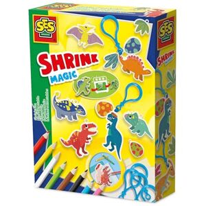 Creative Labs 14294 Shrink Film Dino Keychains Creative Craft Kit for Kids Aged 5+ Color and Personalize Dinosaur Designs on Shrink Film, Then Shrink Them in the Oven for Magical Keychains Creative Labs 14294 Shrink Film Dino Keychains Creative Craft Kit for Kids Aged 5+ Color and Personalize Dinosaur Designs on Shrink Film, Then Shrink Them in the Oven for Magical Keychains
