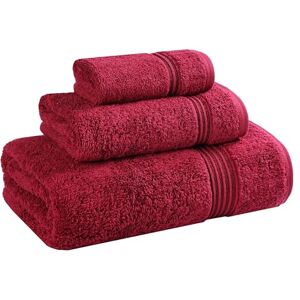Superior Towel, Cotton, Burgundy, 3PC Set Superior Towel, Cotton, Burgundy, 3PC Set