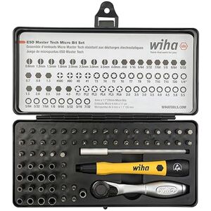 Wiha 75965 65 Piece System 4 ESD Safe Master Technician Ratchet and MicroBits Set Wiha 75965 65 Piece System 4 ESD Safe Master Technician Ratchet and MicroBits Set