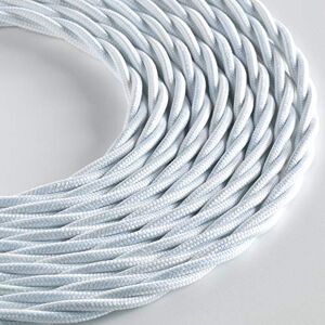 KLARTEXT LUMIÈRE Braided Textile Cable for Lighting 3 x 0.75 mm Matte White 10 m Attention: Earth Cable Included! Maximum Anti-Shock Safety! KLARTEXT LUMIÈRE Braided Textile Cable for Lighting 3 x 0.75 mm Matte White 10 m Attention: Earth Cable Included! Maximum Anti-Shock Safety!