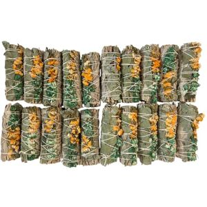 VIE Smudge Stick, White Sage, Orange, Green Sinuata and Eucalyptus 4", Pack of 20 VIE Smudge Stick, White Sage, Orange, Green Sinuata and Eucalyptus 4", Pack of 20