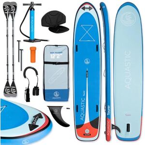 AQUASTIC Tourer 12'2" SUP Board Durable Eco Stand Up Paddle Board 374 cm with Pump and Two Paddles 2-in-1 Blue 2 Person Board for Swimming Trips Inflatable Dropstitch Technology MSL AQUASTIC Tourer 12'2" SUP Board Durable Eco Stand Up Paddle Board 374 cm with Pump and Two Paddles 2-in-1 Blue 2 Person Board for Swimming Trips Inflatable Dropstitch Technology MSL
