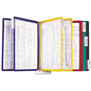 Durable Wall Mounted Reference System, 10 Double-Sided Panels, Letter-Size, Assorted Colors, Sherpa Design (554100) Durable Wall Mounted Reference System, 10 Double-Sided Panels, Letter-Size, Assorted Colors, Sherpa Design (554100)